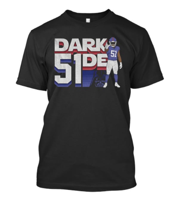 Abdul Carter New York Giants Dark 51der Star Wars NFL Football T-Shirt