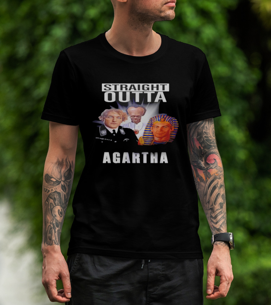 Straight Outta Agartha Logan Paul KSI White Egyptian Pharaoh T-Shirt