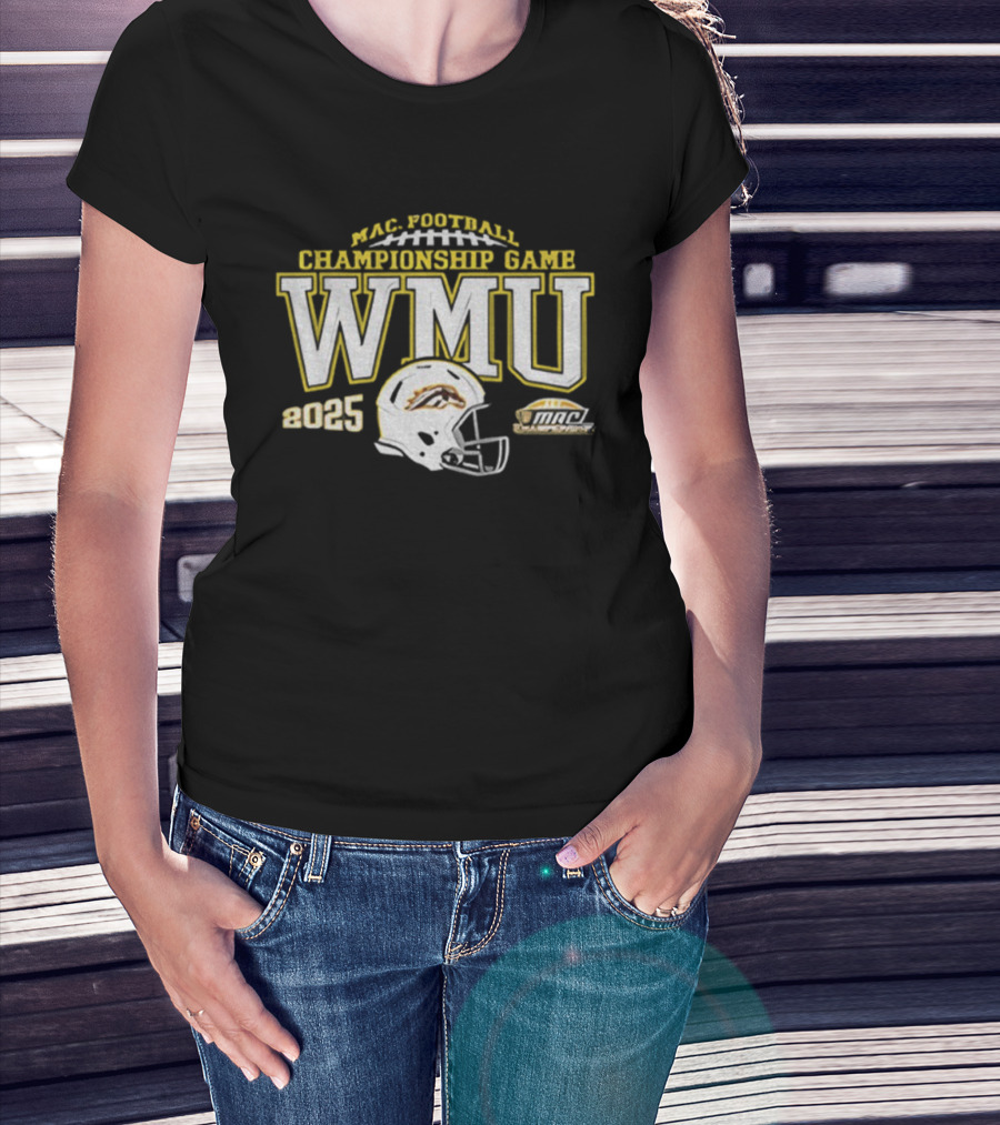 WMU Western Michigan Broncos MAC Football Championship Game 2025 T-Shirt