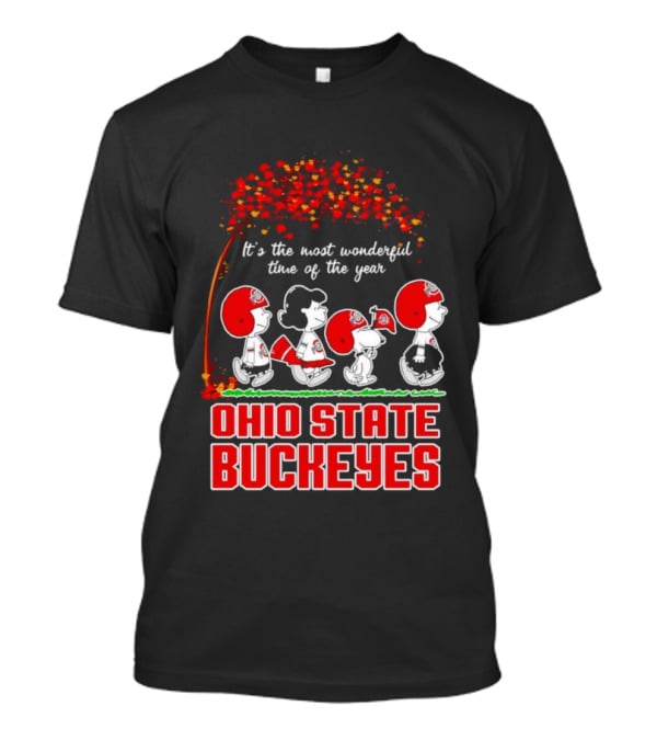 It's The Most Wonderful Time Peanuts Ohio State Buckeyes T-Shirt