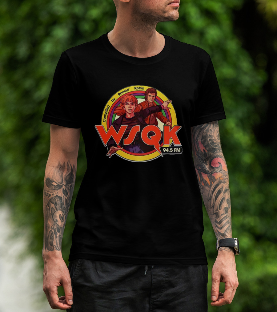 WSQK 94.5 FM Compiled By Rockin’ Robin Retro Style T-Shirt