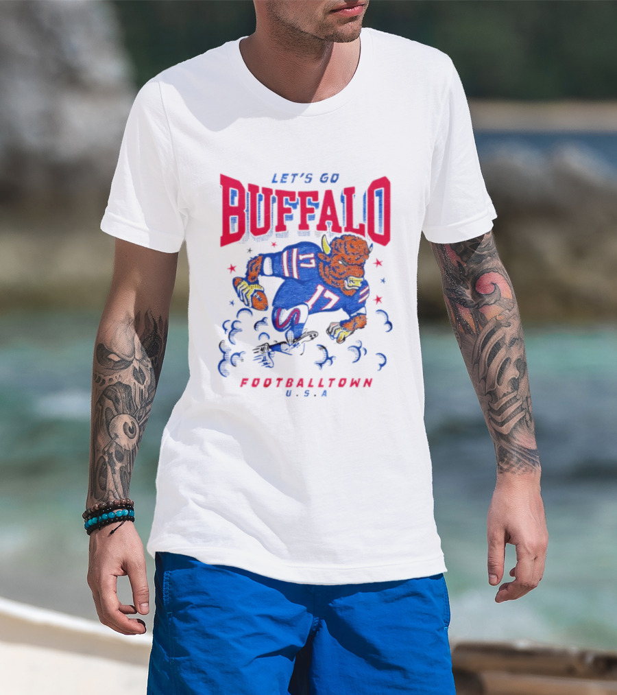 Let's Go Buffalo 17 Footballtown U.S.A. T-Shirt