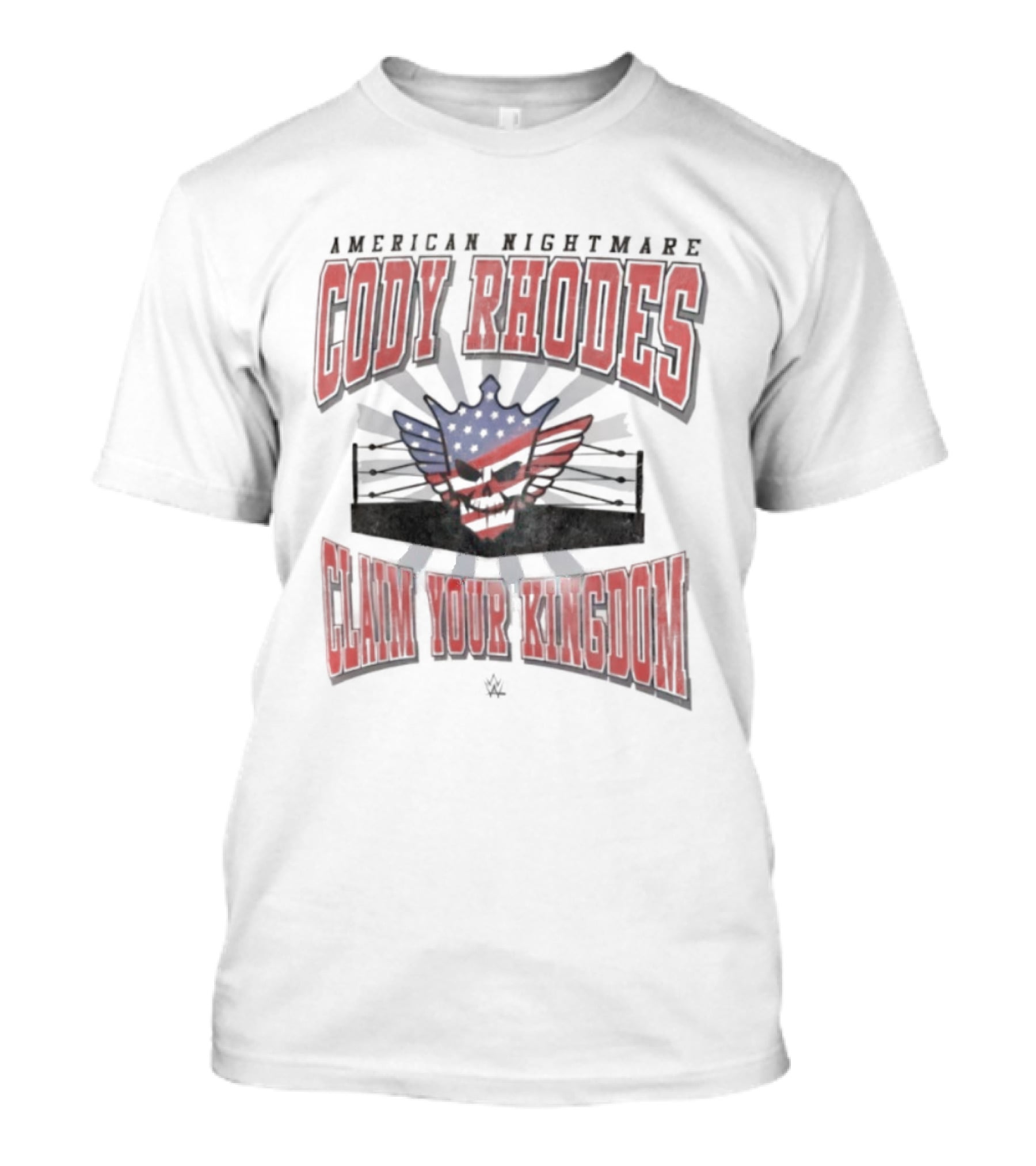 American Nightmare Cody Rhodes Claim Your Kingdom Wrestling Ring American Flag T-Shirt