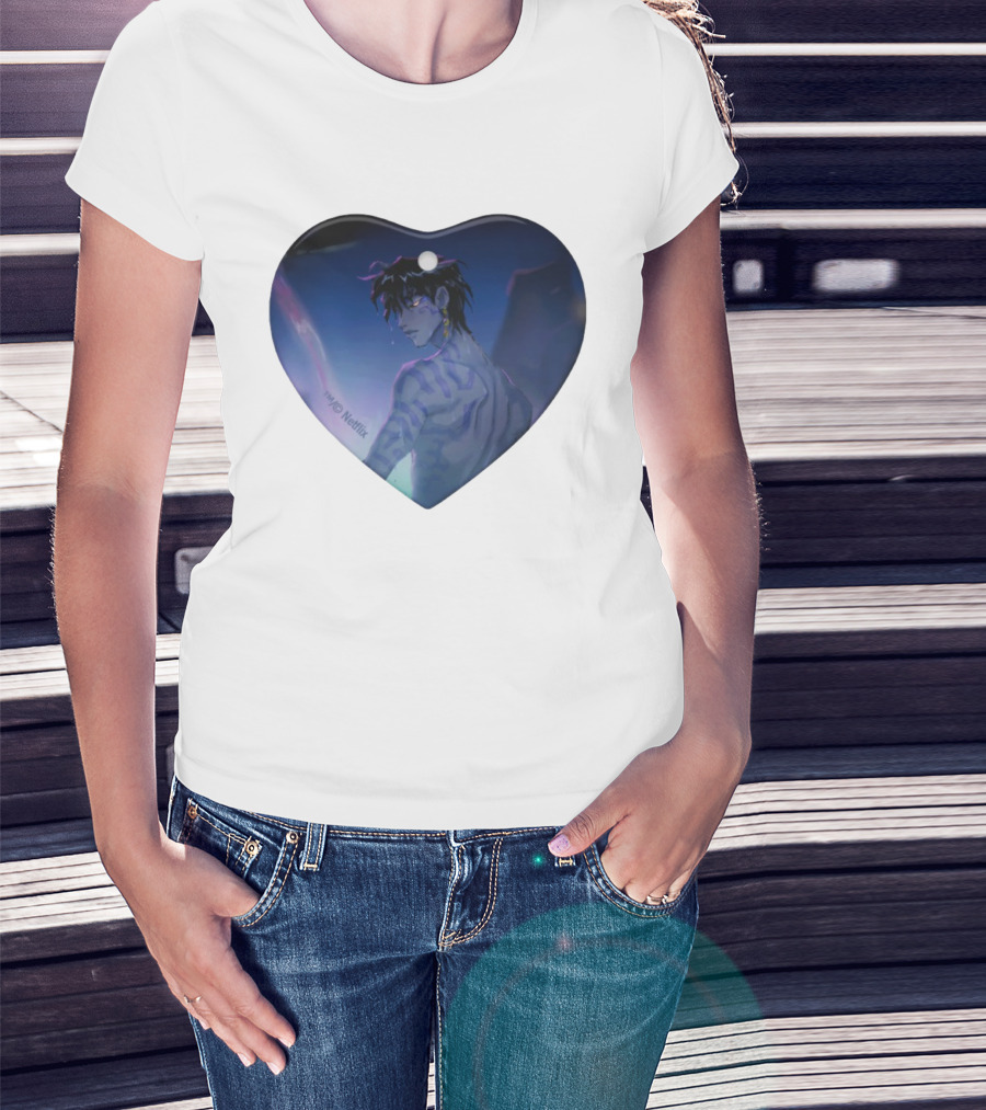 Netflix KPop Demon Hunters Jinu Ornament Anime Character Portrait T-Shirt