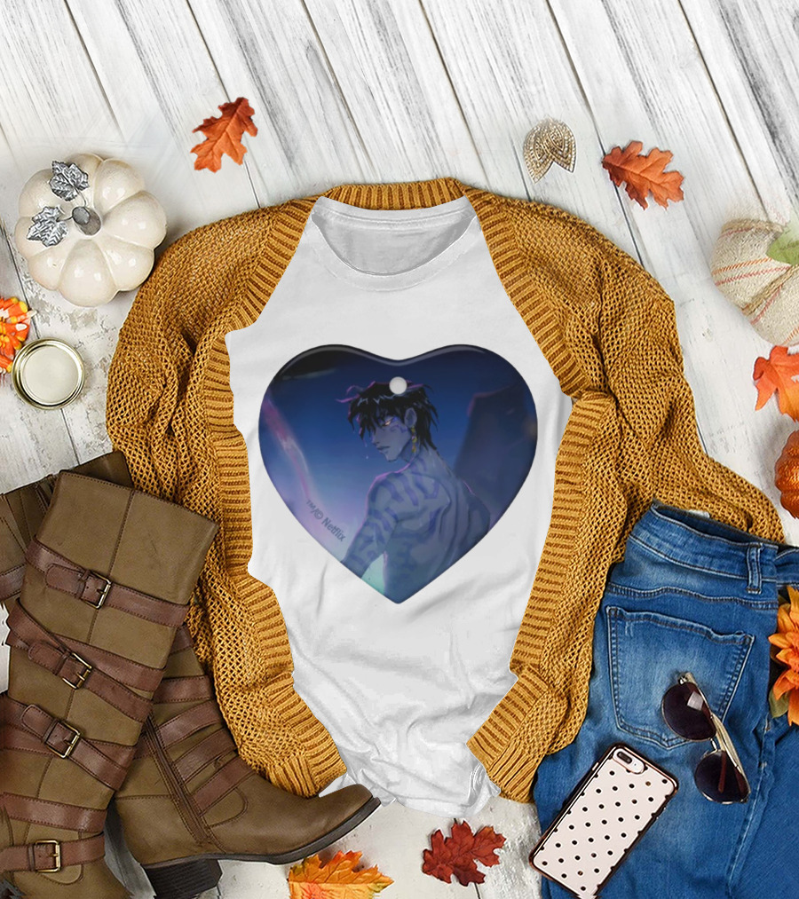 Netflix KPop Demon Hunters Jinu Ornament Anime Character Portrait T-Shirt
