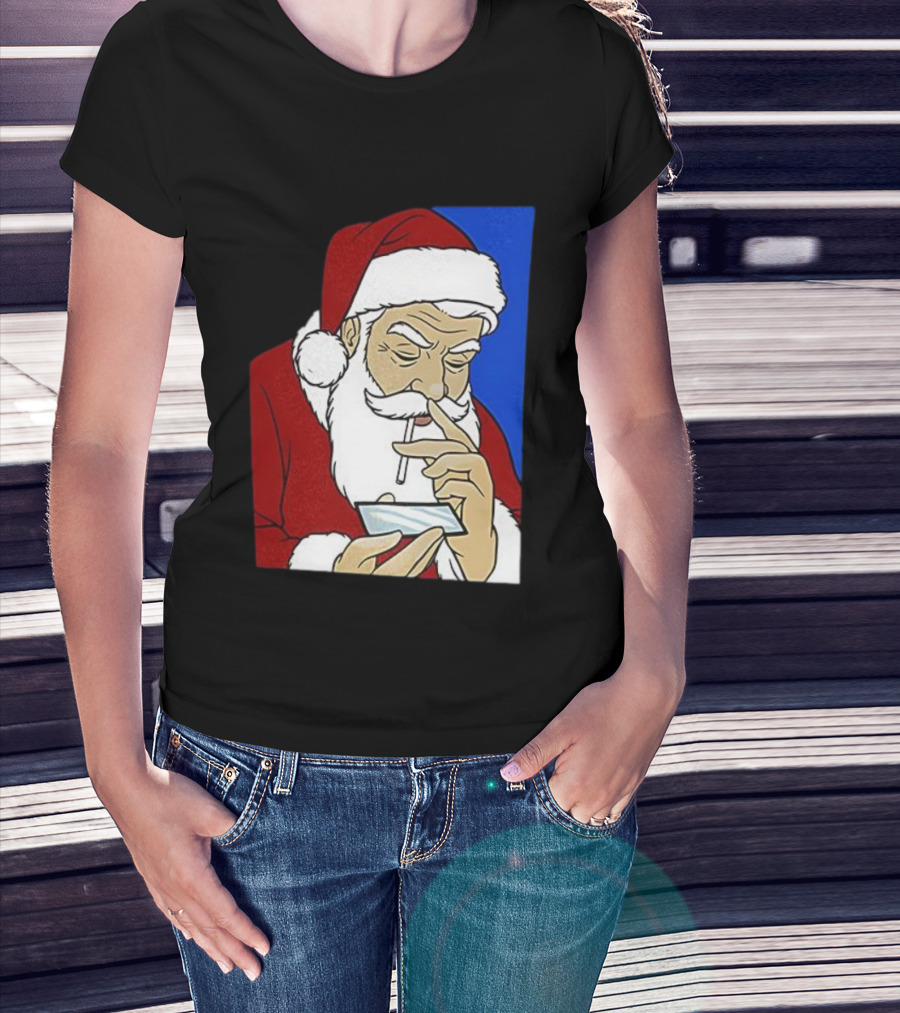 Coke Santa Naughty List Christmas Meme T-Shirt