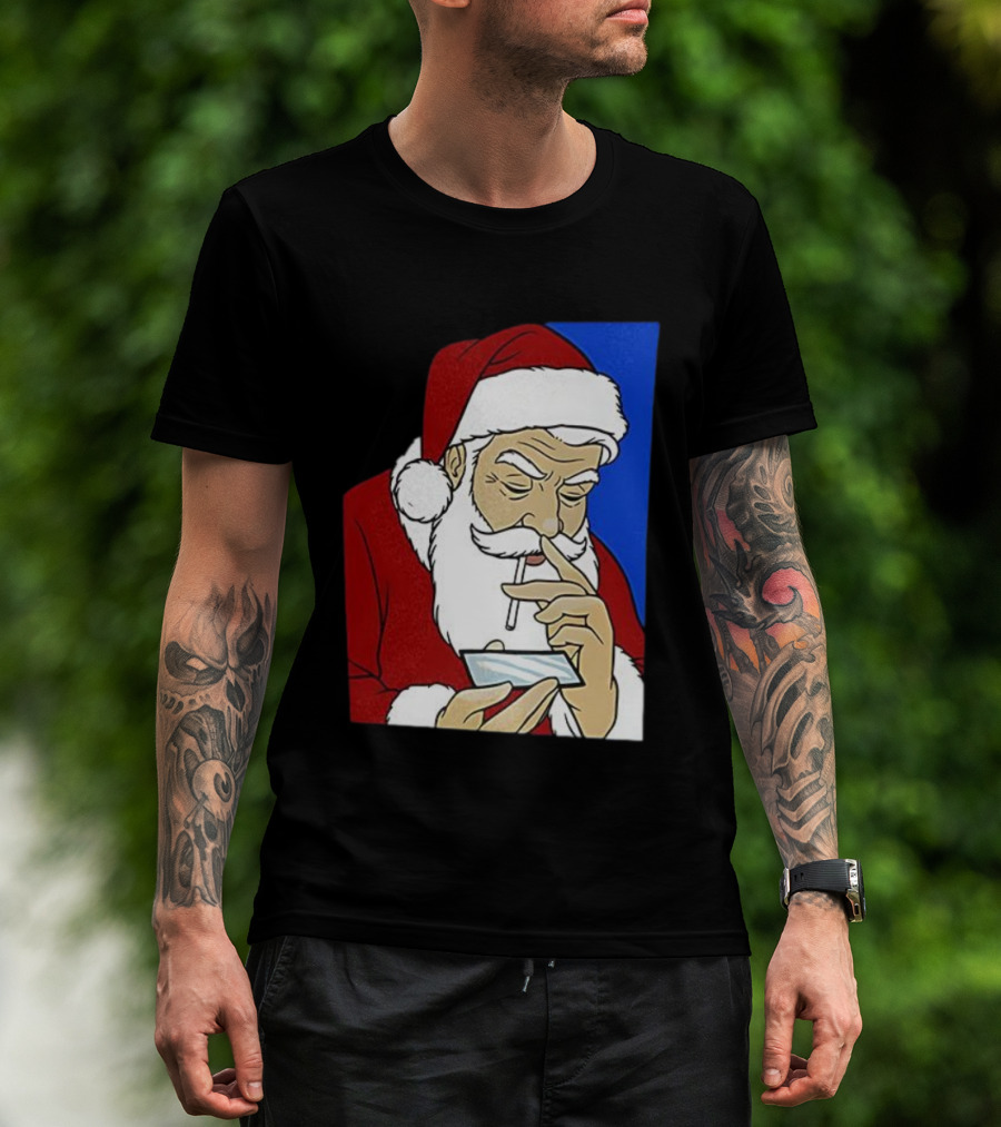 Coke Santa Naughty List Christmas Meme T-Shirt