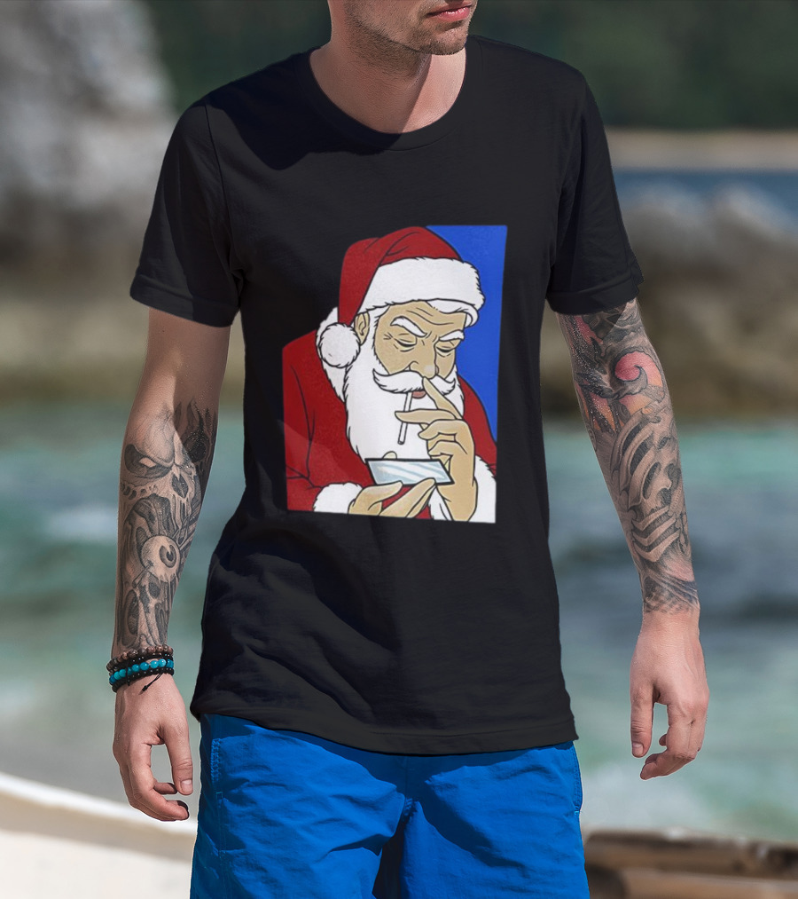 Coke Santa Naughty List Christmas Meme T-Shirt
