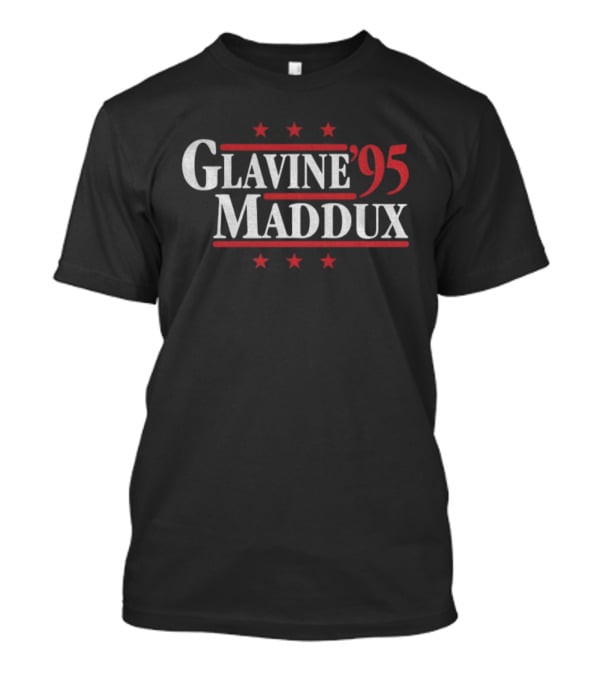 Glavine '95 Maddux Atlanta Braves Baseball Legends Stars T-Shirt