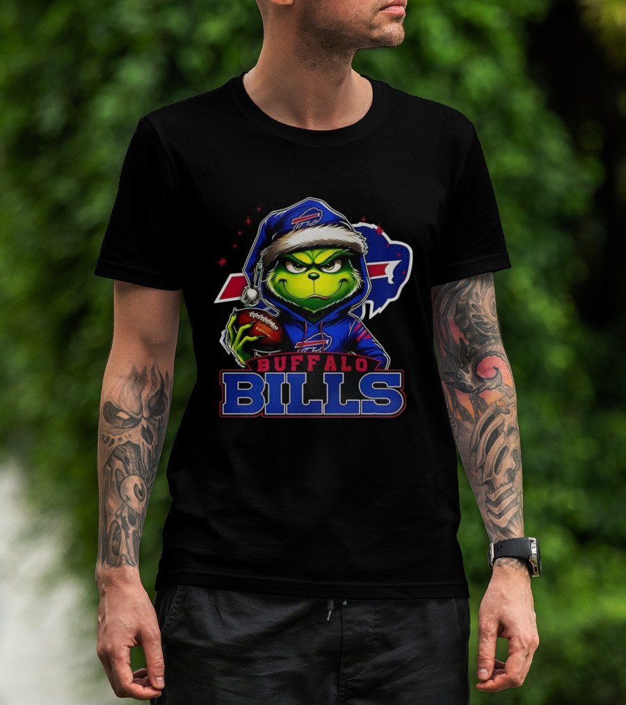 Grinch Buffalo Bills NFL Christmas Fan Favorite Holiday Edition T-Shirt
