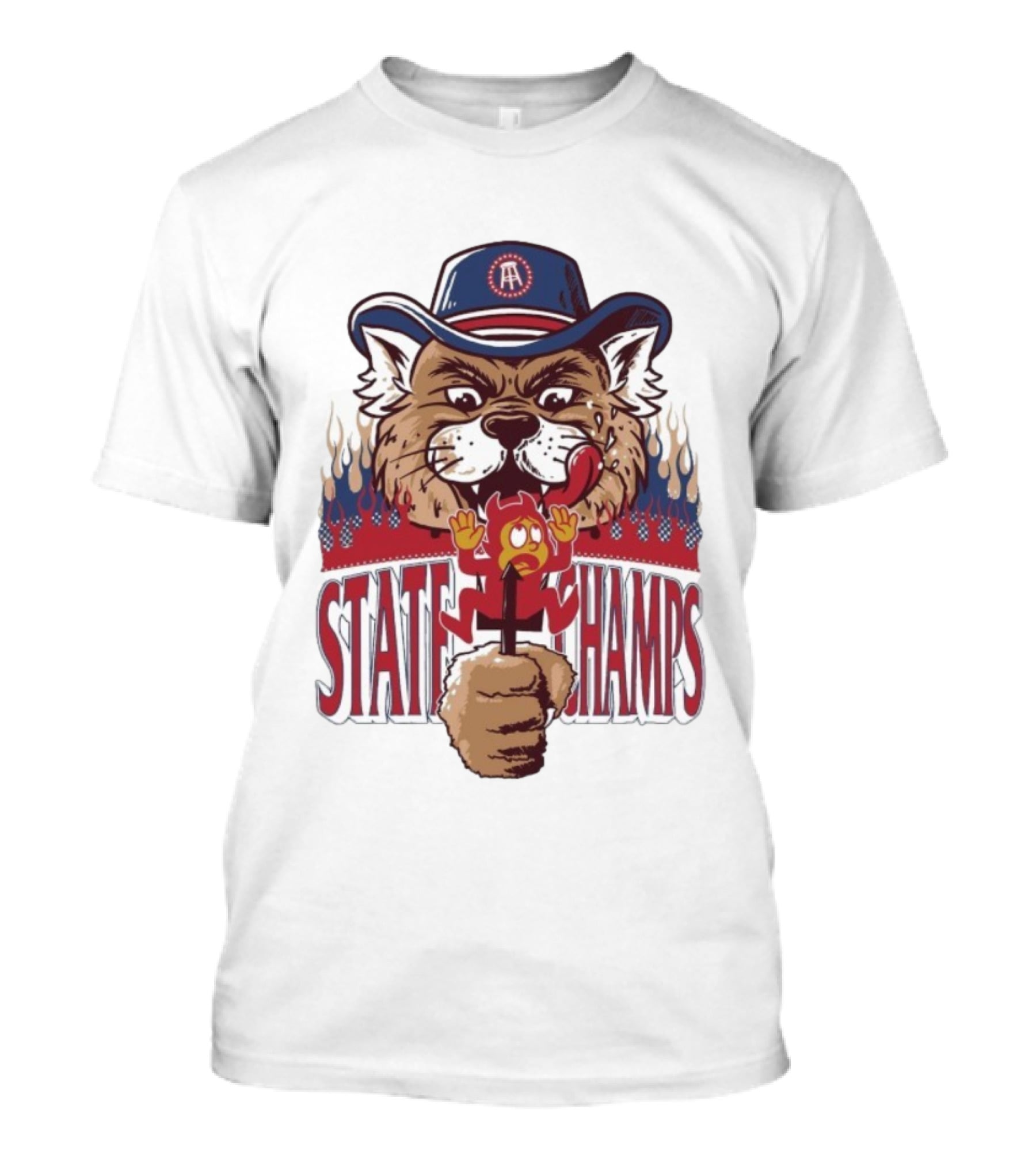 Arizona Wildcats State Champs Wildcat And Sun Devil Mascot Duel T-Shirt