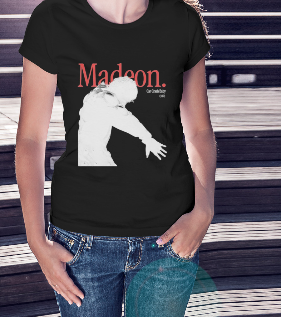 Madeon Car Crash Baby 607 White Silhouette T-Shirt