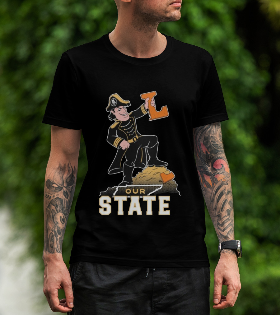 Vanderbilt Commodores Mascot Holding L Our State T-Shirt