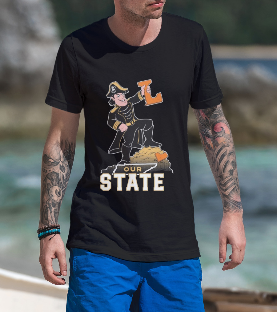 Vanderbilt Commodores Mascot Holding L Our State T-Shirt