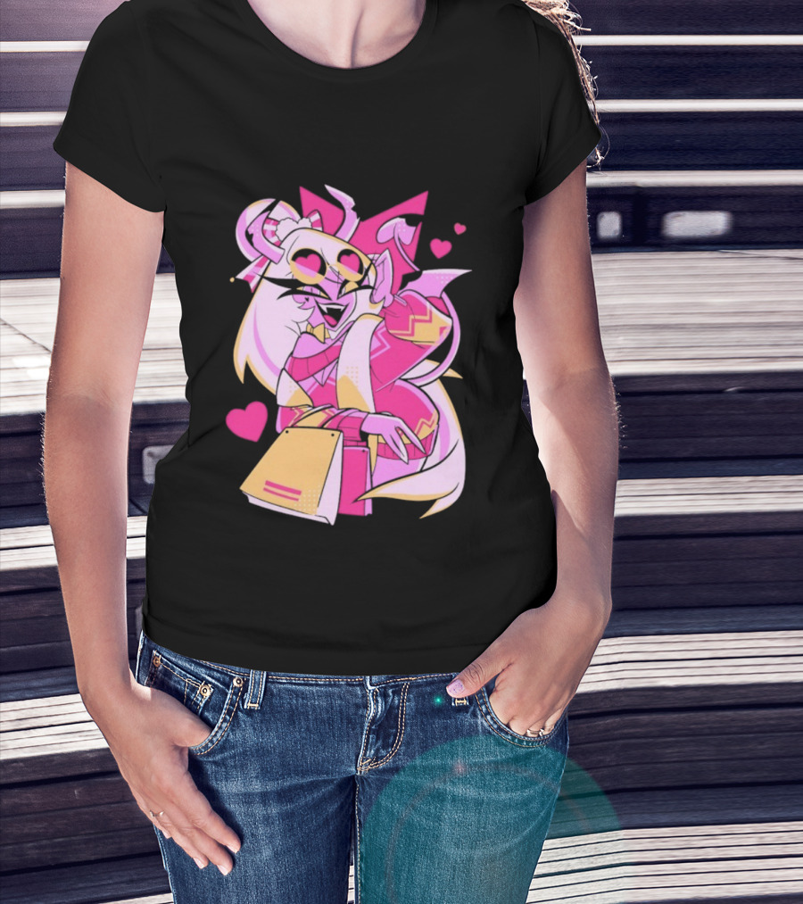 Verosika Hellaverse Cozy Winter Hazbin Hotel Character Art T-Shirt