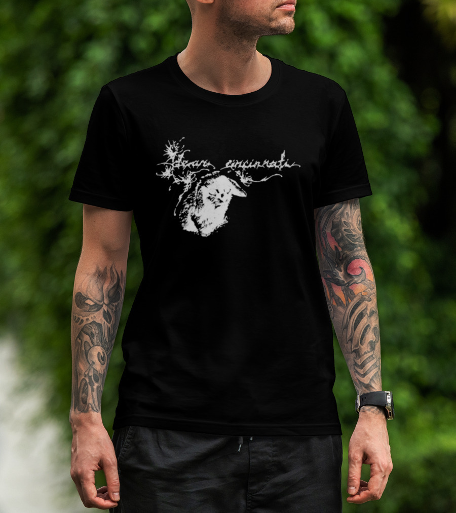 Dear Cincinnati Evil Cabbit Illustration Text Design T-Shirt