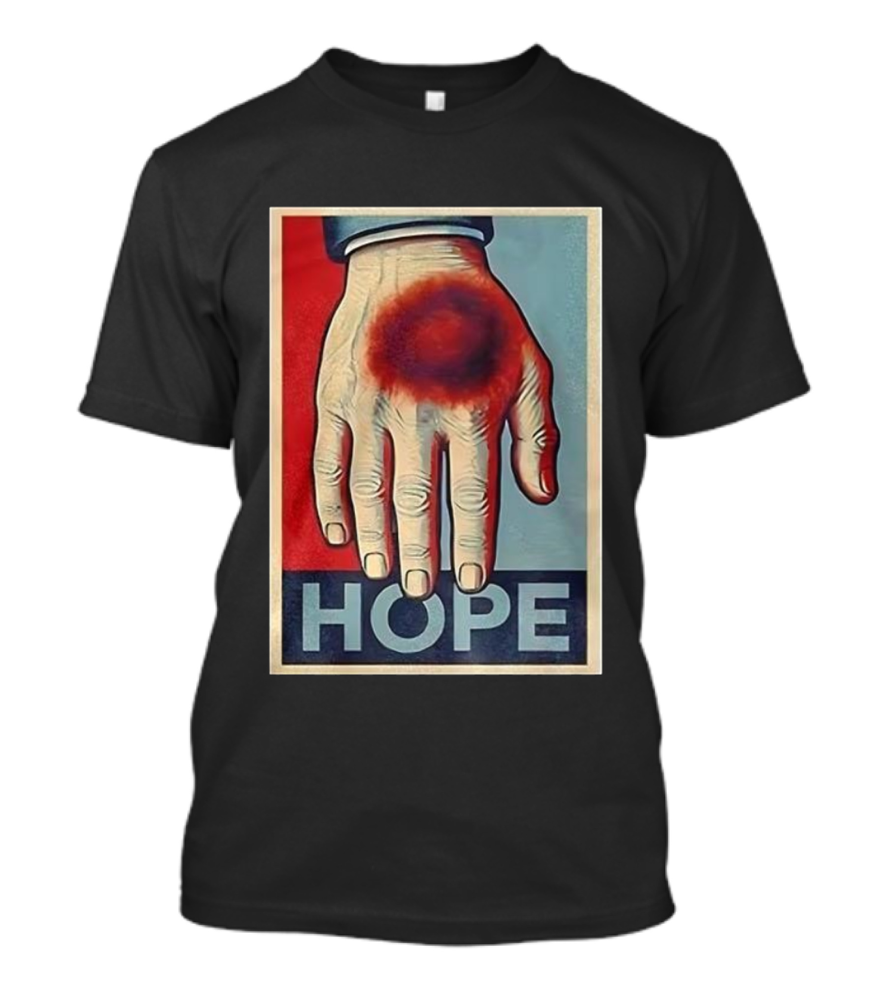Donald Trump Bruised Hand Hope Style Artwork T-Shirt
