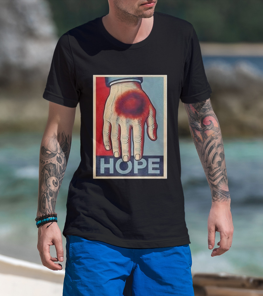 Donald Trump Bruised Hand Hope Style Artwork T-Shirt