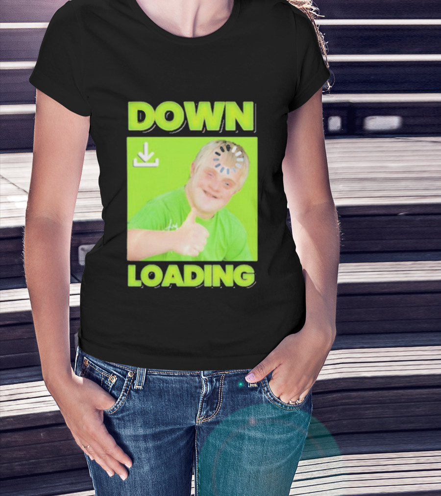 DOWN LOADING Thumb Up Icon Loading Symbol T-Shirt