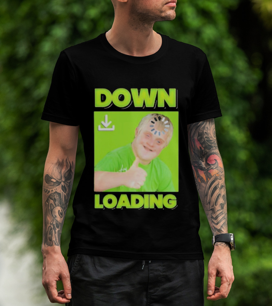 DOWN LOADING Thumb Up Icon Loading Symbol T-Shirt