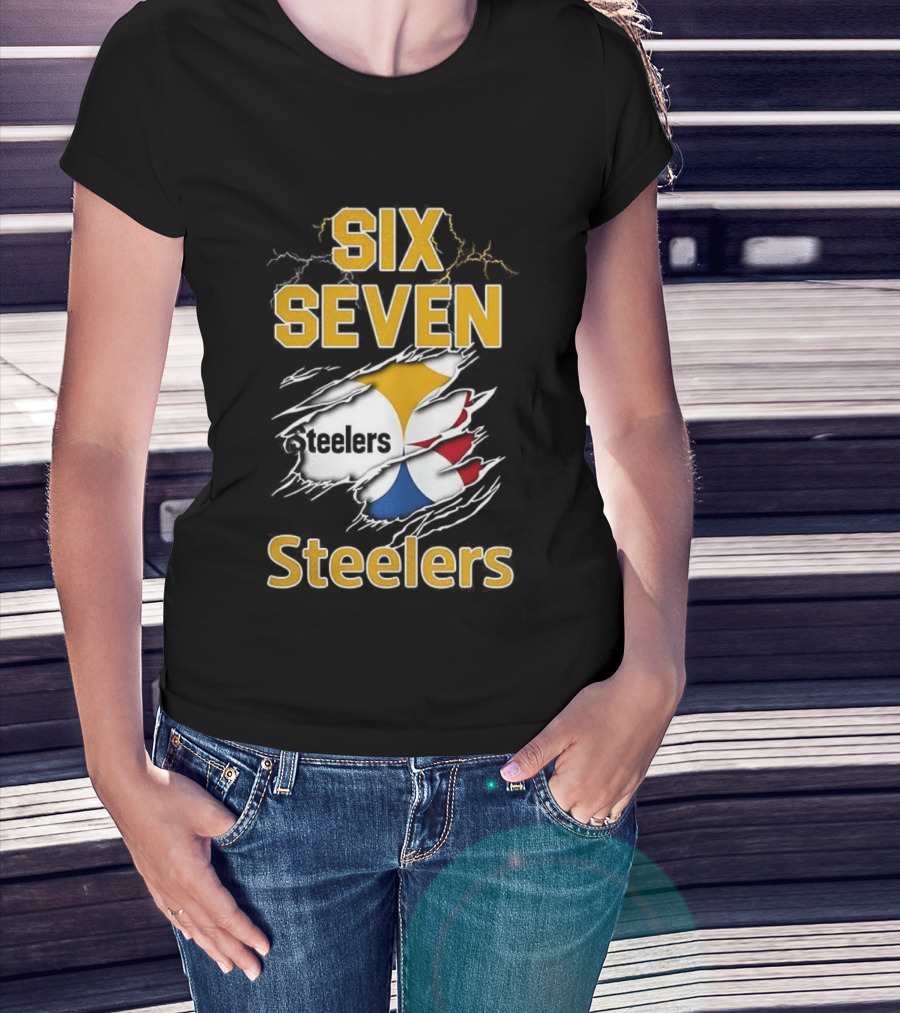 Pittsburgh Steelers Six Seven Steelers Football T-Shirt