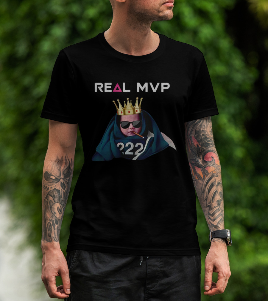 Real MVP Player 222 Baby Meme Squid K-Drama T-Shirt