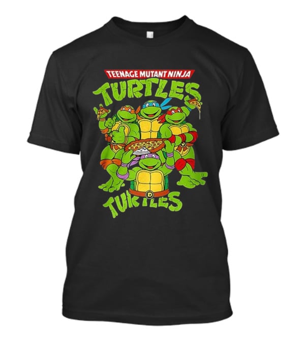 Teenage Mutant Ninja Turtles Eat Pizza And Smash Fascism T-Shirt