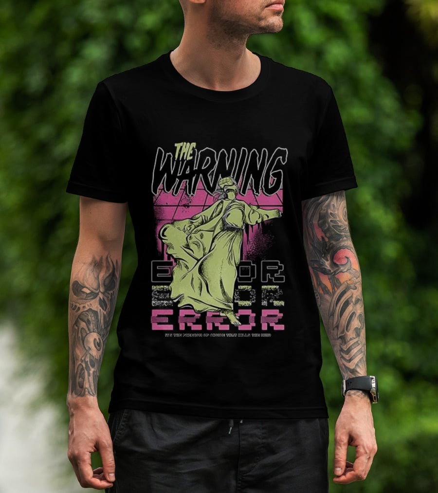 The Warning Error Retro Statue Style T-Shirt
