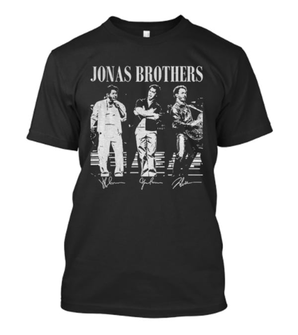 Jonas Brothers Vintage Tour 20th 2025 Signature Music T-Shirt