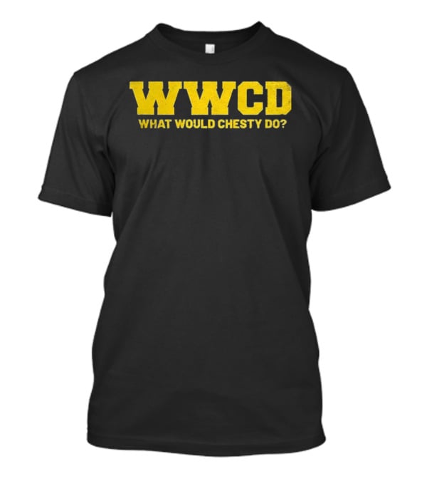 WWCD What Would Chesty Do Retro Distressed Military Tribute T-Shirt