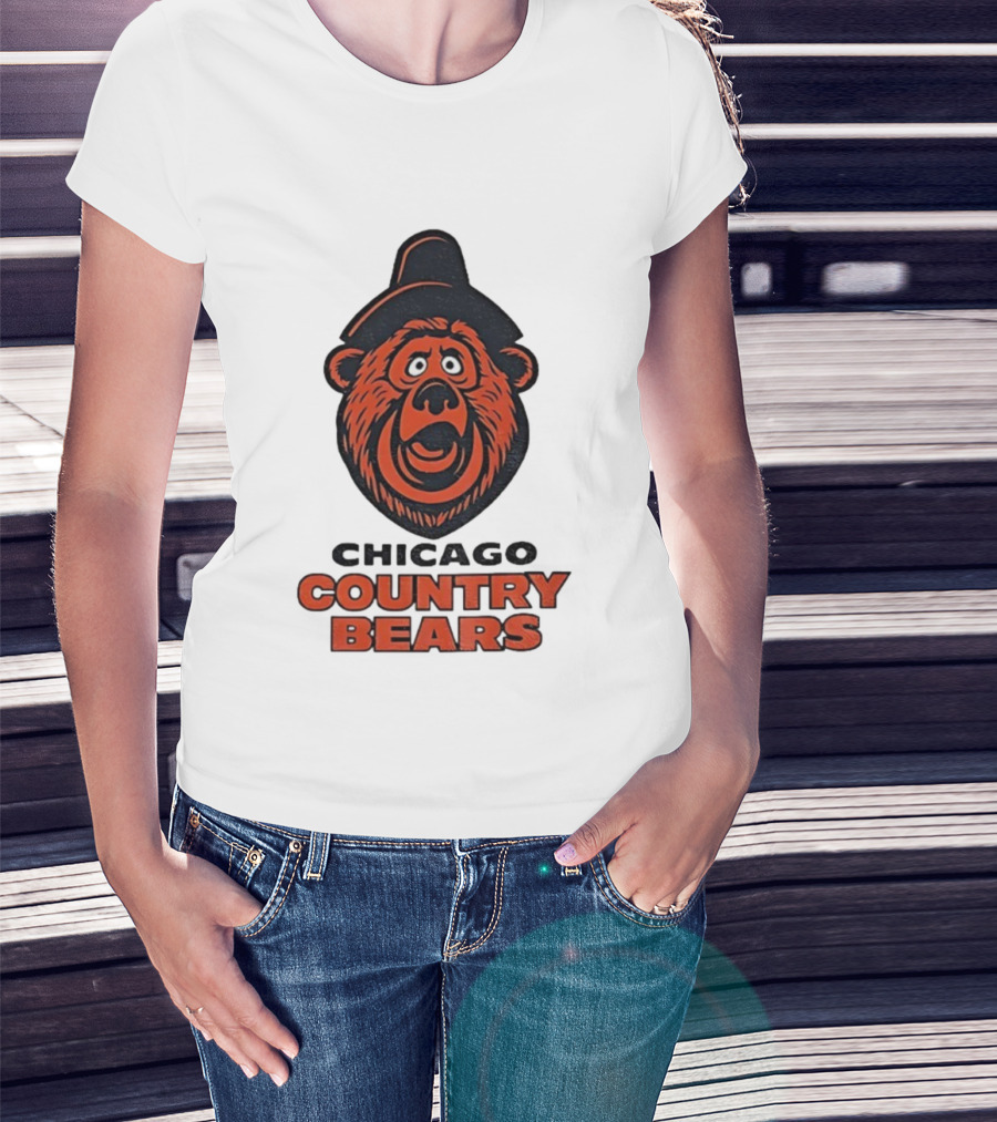Chicago Country Bears Vintage Inspired Sports Logo T-Shirt