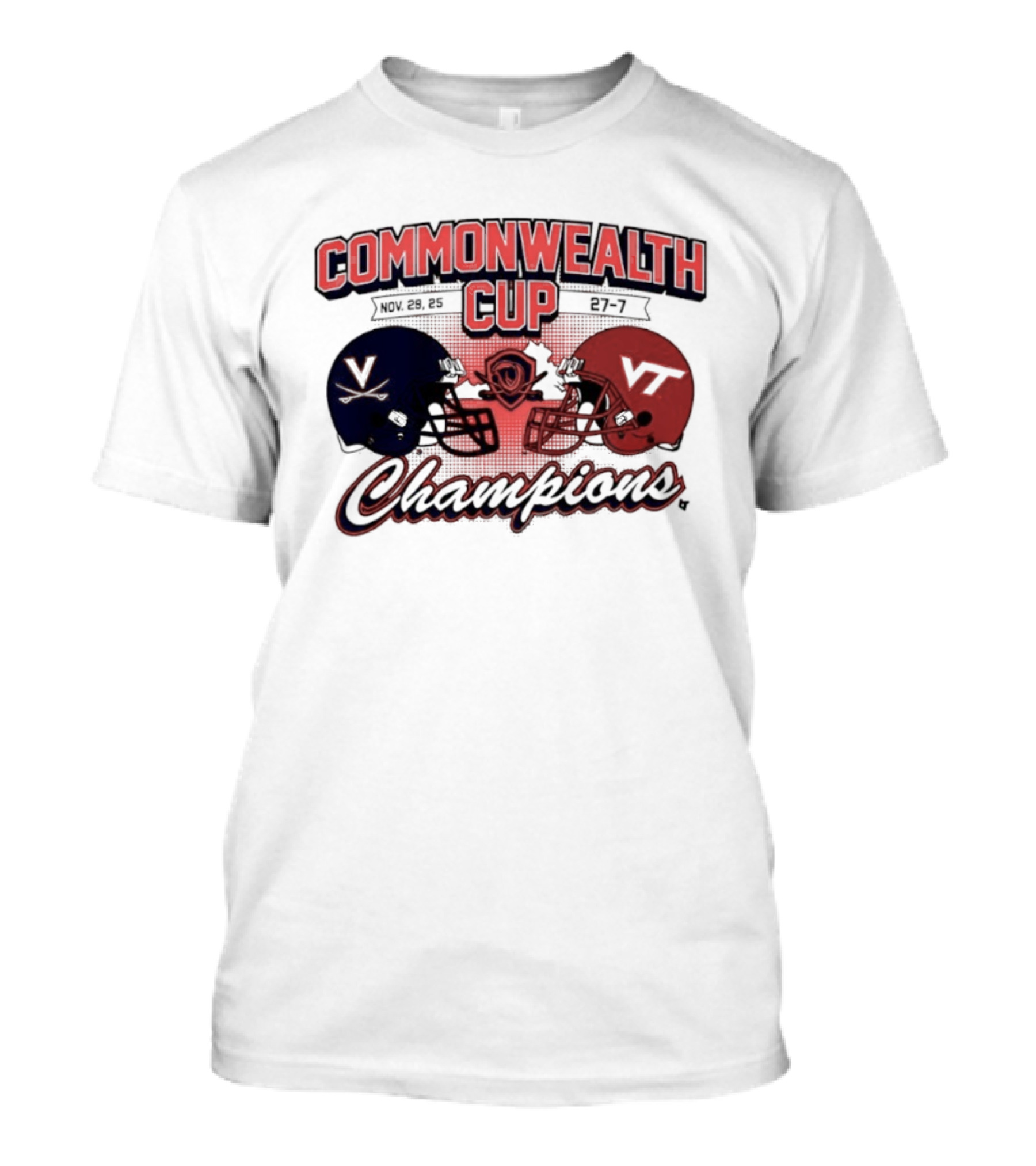 Commonwealth Cup Champions Virginia Cavaliers Vs Virginia Tech Hokies T-Shirt