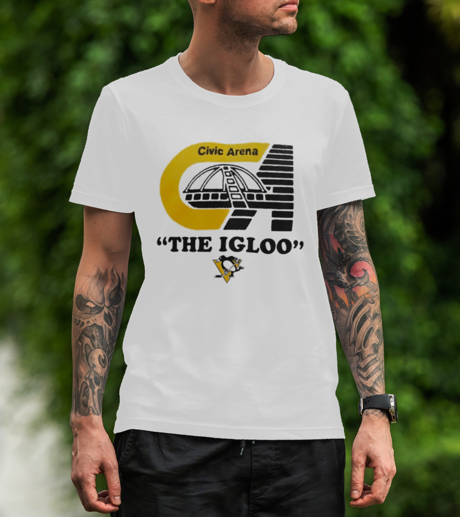 Civic Arena The Igloo Pittsburgh Penguins Retro Style T-Shirt