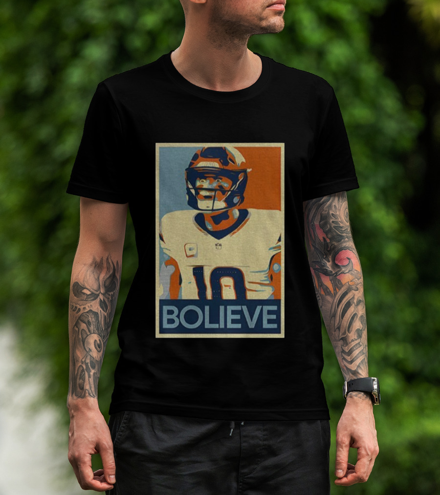 Bo Nix Bolieve Broncos Hope Retro Style T-Shirt