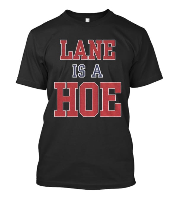 Lane Kiffin Hoe Joke Text Bold Red Blue T-Shirt