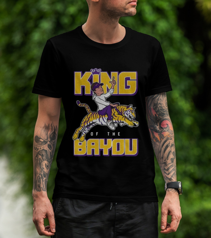 King Of The Bayou LSU Tigers Football 2025 T-Shirt