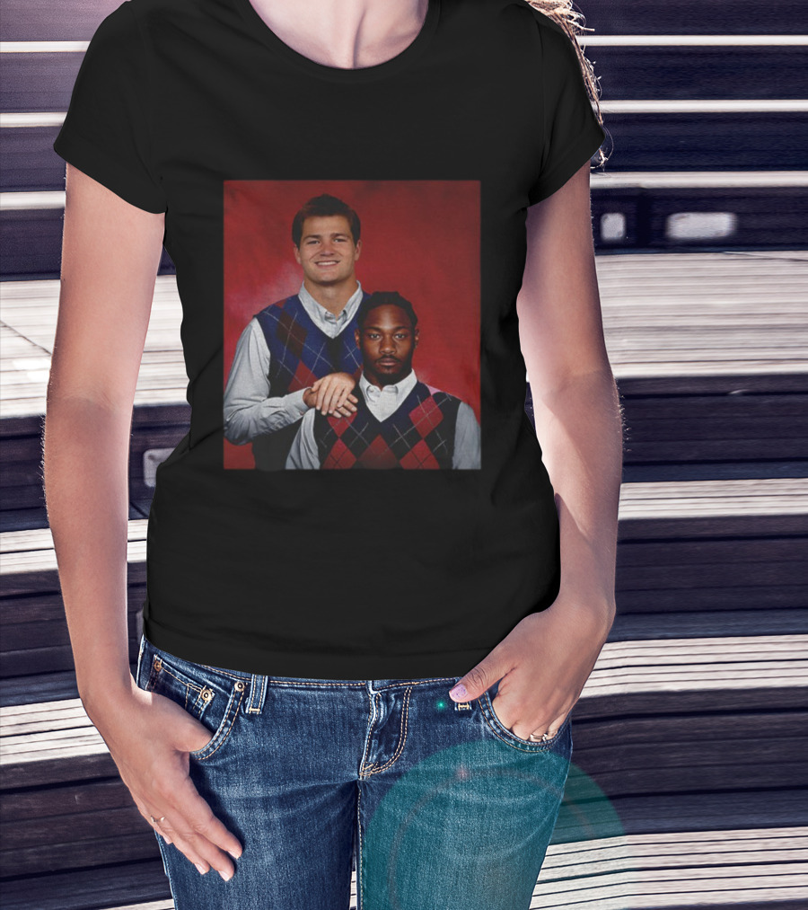New England Football Drake Maye Stefon Diggs Step Brothers NFL Humor T-Shirt