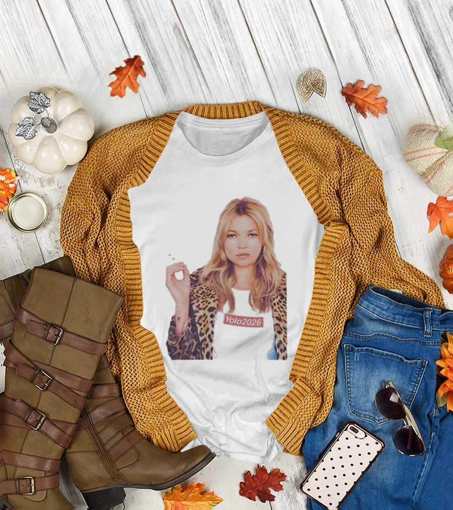 Shimmi Yolo 2026 Kate Moss Leopard Print Style T-Shirt