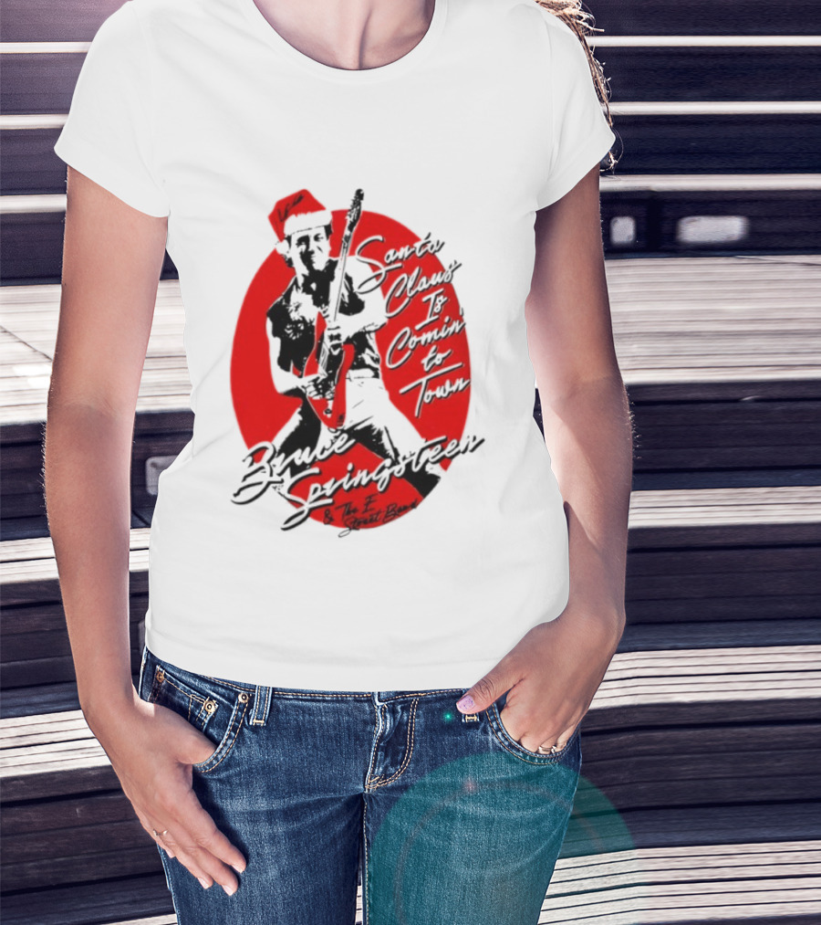 Bruce Springsteen Santa Claus Is Coming To Town E Street Band T-Shirt