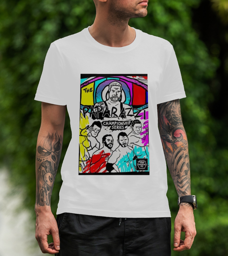 The Paparazzi Championship Series Vibrant Retro Wrestling Art T-Shirt