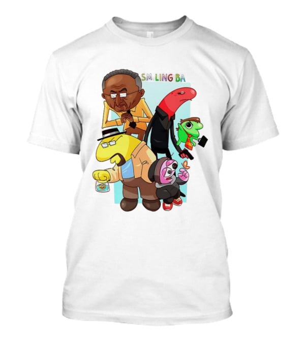Smiling Bad Characters Friends Cartoon Style T-Shirt