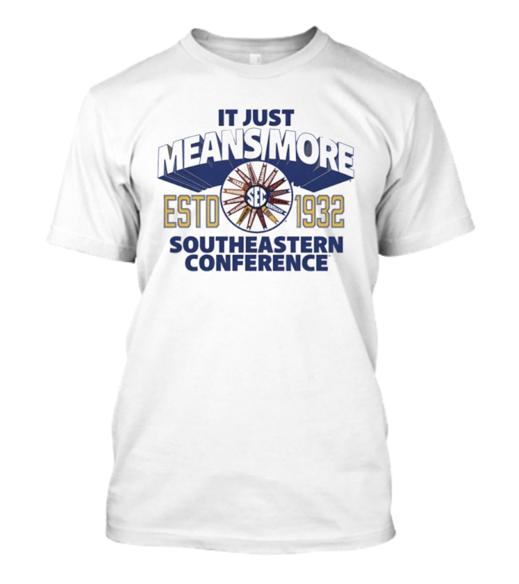 SEC It Just Means More ESTD 1932 Southeastern Conference Pinwheel T-Shirt