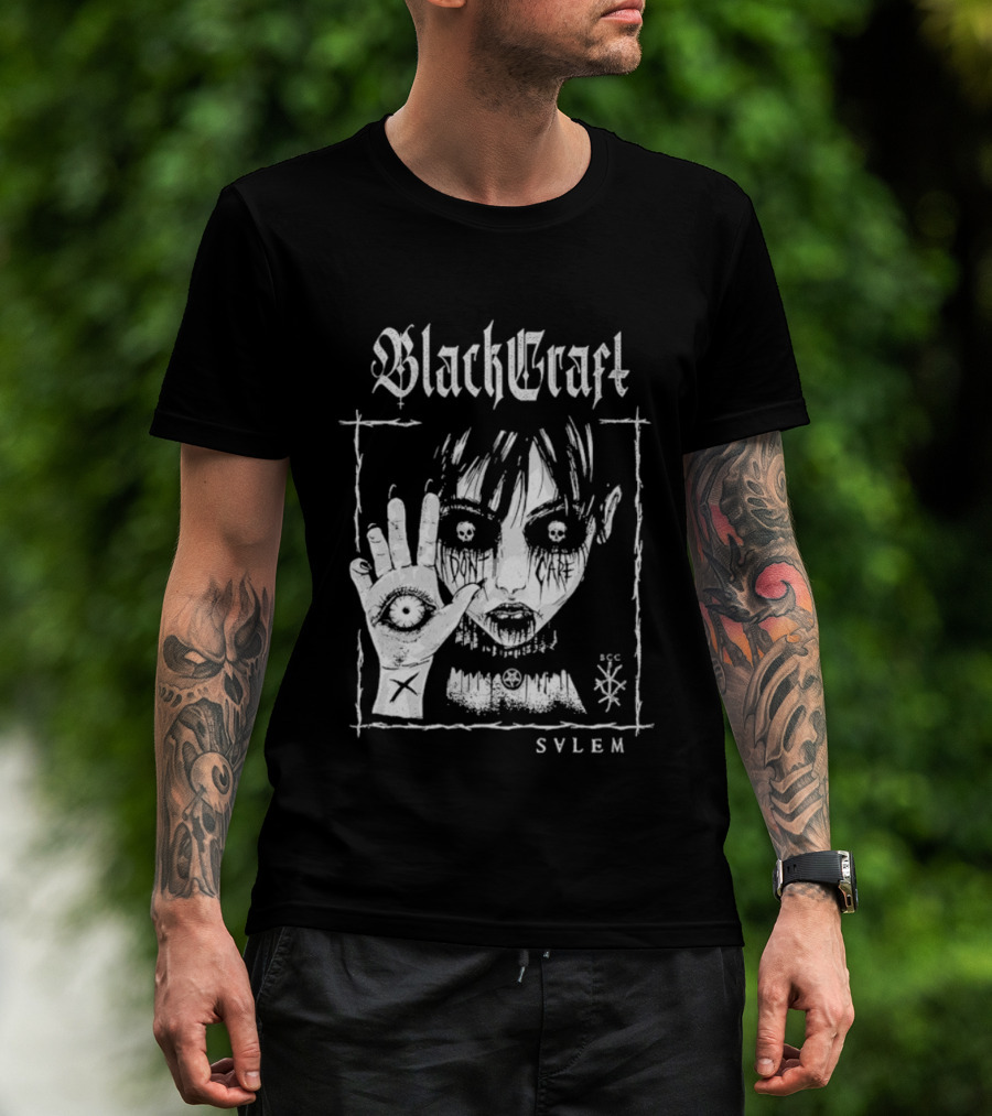 Blackcraft Cult Salem Anime Girl Goth Eye Symbol Mystical T-Shirt