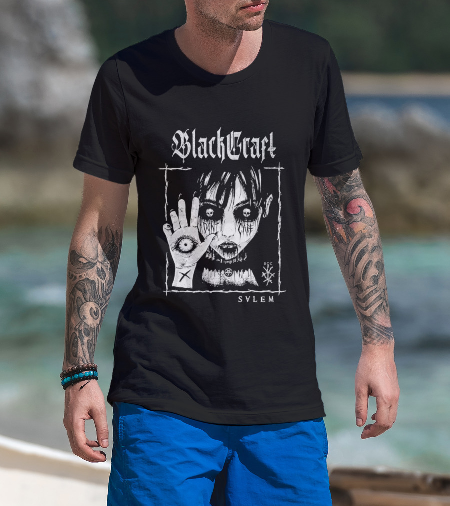 Blackcraft Cult Salem Anime Girl Goth Eye Symbol Mystical T-Shirt