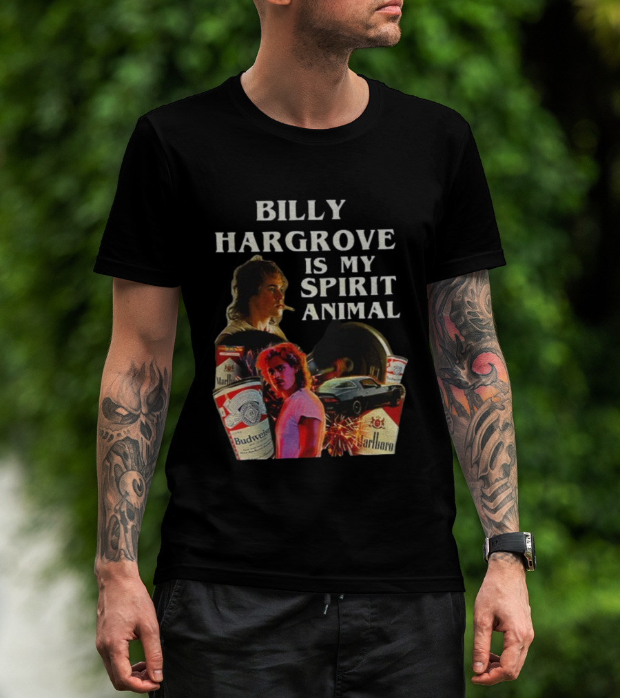 Billy Hargrove Is My Spirit Animal Budweiser Marlboro Tribute T-Shirt