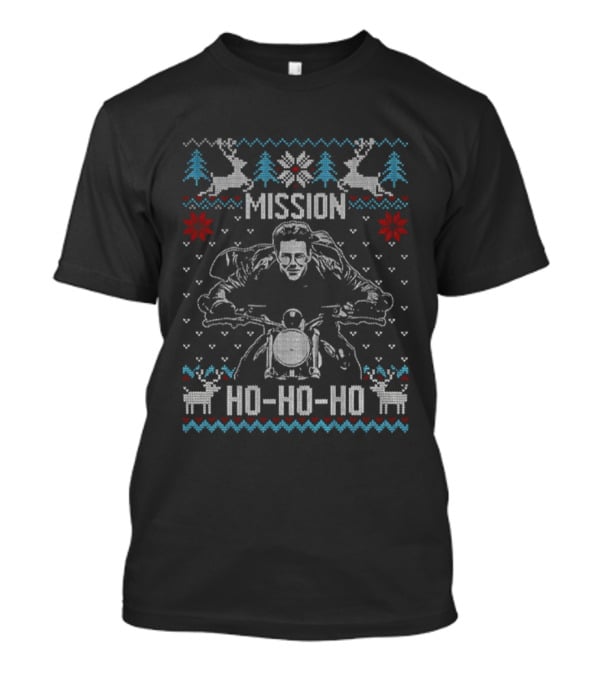 Mission Ho-ho-ho Christmas Reindeer Motorcycle Sweater T-Shirt