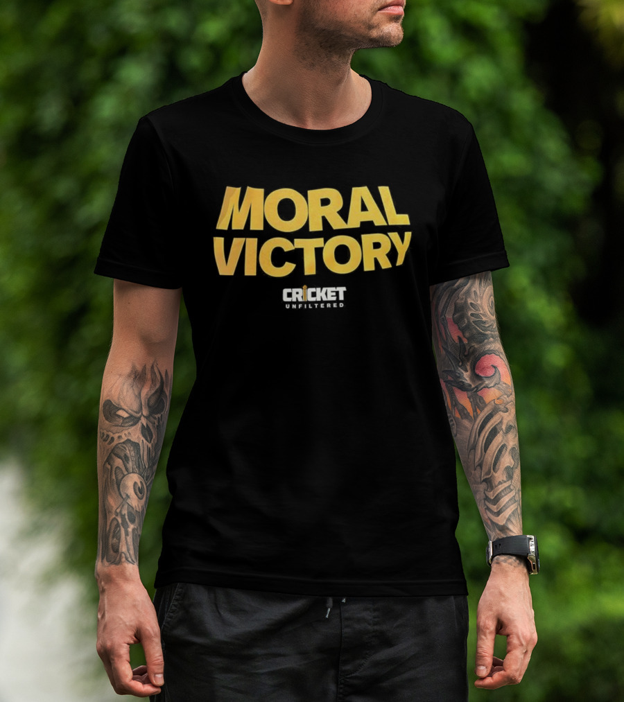 Moral Victory Cricket Unfiltered Podcast Tee T-Shirt