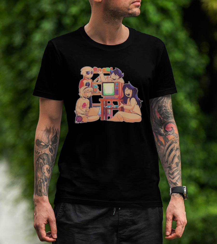 VHS Dubs AV Club Project Retro TV Anime Characters T-Shirt