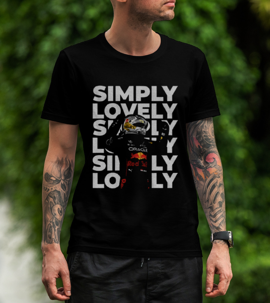 Max Verstappen Simply Lovely Oracle Red Bull Racing F1 Motorsport T-Shirt