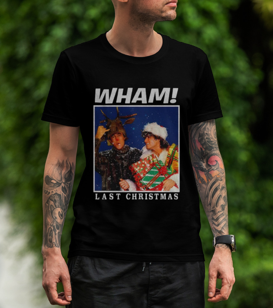 WHAM George Michael Last Christmas Vintage Holiday Scene T-Shirt